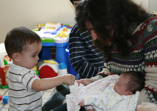 Nathan touching Madddy